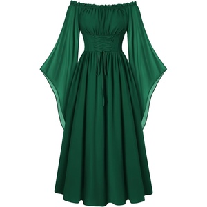 image:imageScarlet Darkness Renaissance Costume Women Off the Shoulder Fairy DressEden Green
