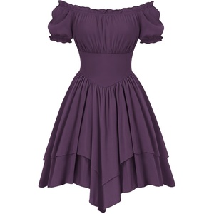 image:imageScarlet Darkness Renaissance Pirate Costume Women Off Shoulder Mini DressGrape Royale