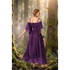 image:imageScarlet Darkness Womens Corset Waist Renaissance Fairycore Costume DressDeep Purple