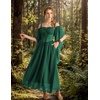 image:imageScarlet Darkness Womens Corset Waist Renaissance Fairycore Costume DressEden Green