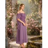 image:imageScarlet Darkness Womens Corset Waist Renaissance Fairycore Costume DressLight Lilac