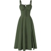 image:imageScarlet Darkness Women 2026 Corset Dress Milkmaid Slit Midi SundressOlive Green