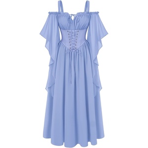 image:imageScarlet Darkness Womens Corset Waist Renaissance Fairycore Costume DressPale Blue
