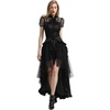 image:imageBelle Poque Womens Steampunk Gothic Wrap Skirt Victorian Ruffles Pirate Skirt