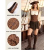 image:imageScarlet Darkness Corset Tops for Women Renaissance BodiceDark Brown Floral