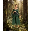 image:imageScarlet Darkness Corset Tops for Women Renaissance BodiceDark Green Floral