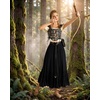 image:imageScarlet Darkness Maxi Skirts for Women Renaissance High Waist Long SkirtBlack