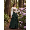 image:imageScarlet Darkness Maxi Skirts for Women Renaissance High Waist Long SkirtEden Green