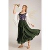 image:imageScarlet Darkness Maxi Skirts for Women Renaissance High Waist Long SkirtOlive Green