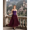 image:imageScarlet Darkness Maxi Skirts for Women Renaissance High Waist Long SkirtWine