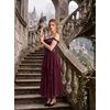 image:imageScarlet Darkness Maxi Skirts for Women Renaissance High Waist Long SkirtWine