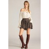 image:imageScarlet Darkness Mini Skirt for Women Renaissance Pirate Layered SkirtsDark Chocolate