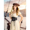 image:imageScarlet Darkness Renaissance Corset Belts for Women Pirate Goth Waist BeltBlack
