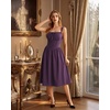 image:imageScarlet Darkness Women Corset Midi Dress Homecoming Cocktail Party SundressDeep Purple
