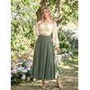 image:imageScarlet Darkness Women Off the Shoulder Crop Tops Long Sleeve Shirt BlouseApricot