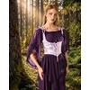 image:imageScarlet Darkness Women Pirate Renaissance Off Shoulder TopDeep Purple
