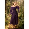 image:imageScarlet Darkness Women Pirate Renaissance Off Shoulder TopDeep Purple