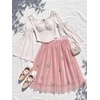 image:imageScarlet Darkness Women Renaissance Corset Bell Sleeve Off Shoulder TopsIvory White