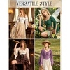 image:imageScarlet Darkness Women Renaissance Corset Bell Sleeve Off Shoulder TopsOyster White
