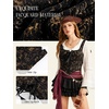 image:imageScarlet Darkness Women Renaissance Corset Tops Medieval Jacquard BustierGold Black