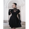 image:imageScarlet Darkness Womens Black Goth Dresses Lace Neckline Vintage Party Dress