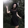 image:imageScarlet Darkness Womens Black Goth Dresses Lace Neckline Vintage Party Dress