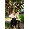 image:imageScarlet Darkness Womens Mini Skirts Renaissance Boho Tiered Layers SkortBlack