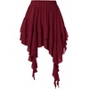 image:imageScarlet Darkness Womens Mini Skirts Renaissance Boho Tiered Layers SkortDark Red