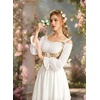 image:imageScarlet Darkness Womens Peasant Blouse Off Shoulder Fall TopsIvory White