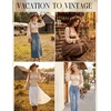 image:imageScarlet Darkness Womens Peasant Blouse Off Shoulder Fall TopsOyster White