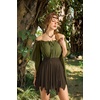 image:imageScarlet Darkness Womens Renaissance Pirate Skirt Asymmetrical Mini SkirtsBrown