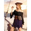 image:imageScarlet Darkness Womens Renaissance Pirate Skirt Asymmetrical Mini SkirtsPurple