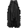 image:imageBelle Poque Womens Steampunk Gothic Wrap Skirt Victorian Ruffles Pirate Skirt