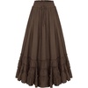 image:imageScarlet Darkness Maxi Skirts for Women Renaissance High Waist Long SkirtBrown