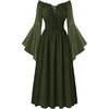 image:imageScarlet Darkness Renaissance Dress Women Peasant Medieval Pirate CostumeDark Green