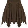 image:imageScarlet Darkness Womens Renaissance Pirate Skirt Asymmetrical Mini SkirtsBrown