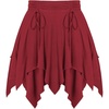 image:imageScarlet Darkness Womens Renaissance Pirate Skirt Asymmetrical Mini SkirtsRed