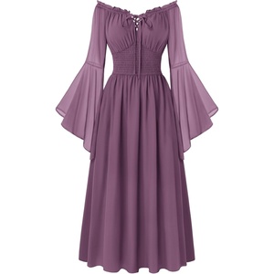 image:imageScarlet Darkness Renaissance Dress Women Peasant Medieval Pirate CostumeGray Purple