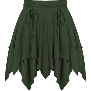 image:imageScarlet Darkness Womens Renaissance Pirate Skirt Asymmetrical Mini SkirtsArmy Green