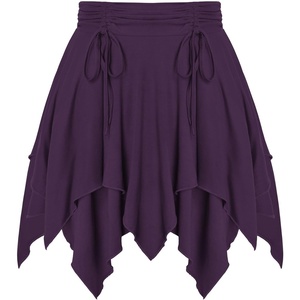 image:imageScarlet Darkness Womens Renaissance Pirate Skirt Asymmetrical Mini SkirtsPurple