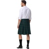 image:imageScarlet Darkness Mens Scotland Tartan Kilt Traditional Highland Utility Kilt Blue Green Tartan XXL