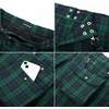 image:imageScarlet Darkness Mens Scotland Tartan Kilt Traditional Highland Utility Kilt Blue Green Tartan XXL
